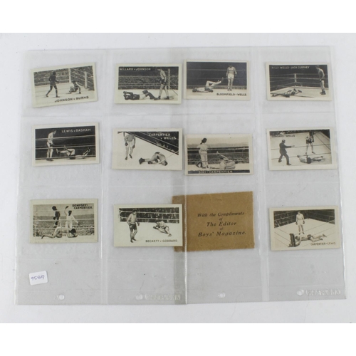 1040 - Boxing - The Rocket, Famous Knockouts 1923, complete set in pages, mainly VG, cat value £132