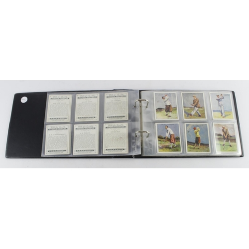 1049 - Golf - modern album containing 2x complete sets in pages, sets are Wills - Famous Golfers & Golfing,... 