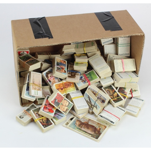 1056 - Large shoebox size box of Cigarette Cards in sets and part sets G-VG or better   (Qty)