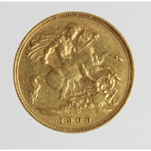 11 - Half Sovereign 1900 aVF