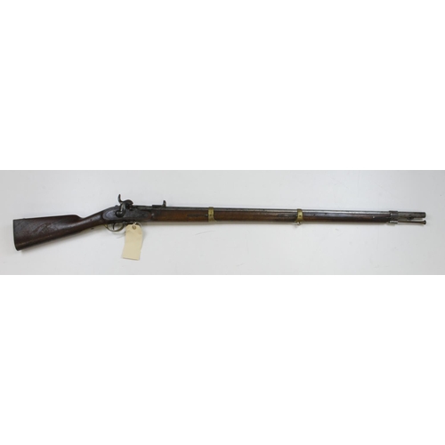 1187 - Prussian infantry M1839-55 rifled military musket marked to the 16th Landwehr Regiment as used in th... 