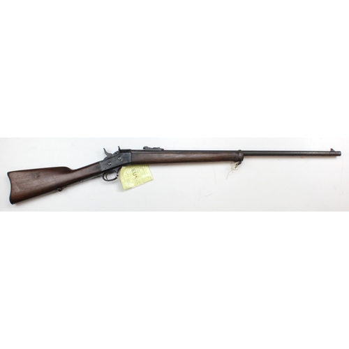 1197 - Single shot .50 calibre Remington Rolling Block Rifle, barrel 30