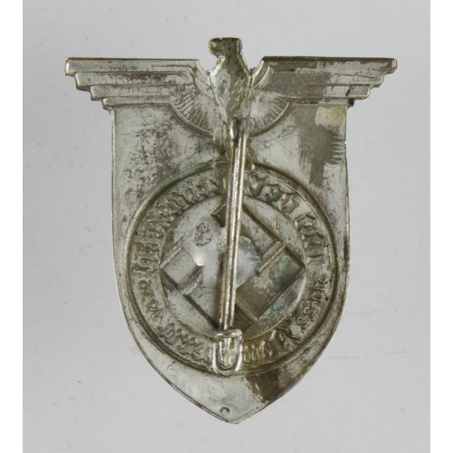 1244 - German 1936 TAG DER LECBUIR IN DOMMERA rally badge.