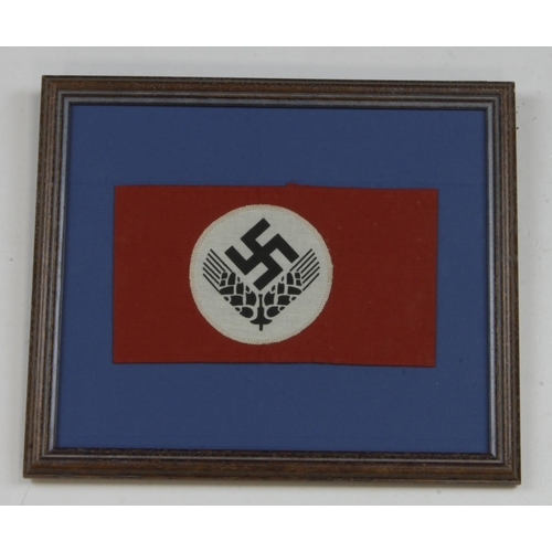 1294 - German framed Labour Corps arm band.