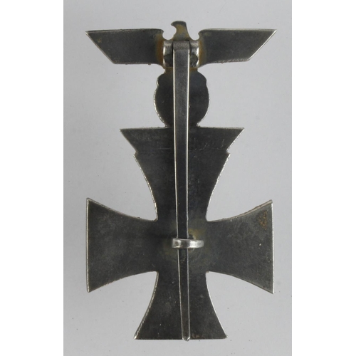 1316 - German Iron Cross 1st class with combined 1939 bar to the Iron Cross 1st class.