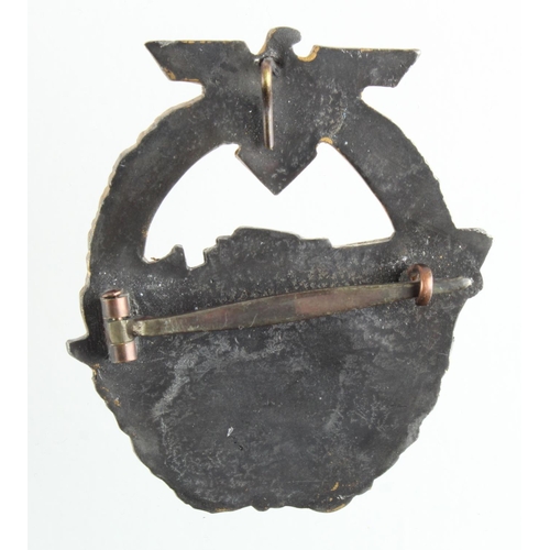 1325 - German Kriegsmarine E Boat badge 2nd type.