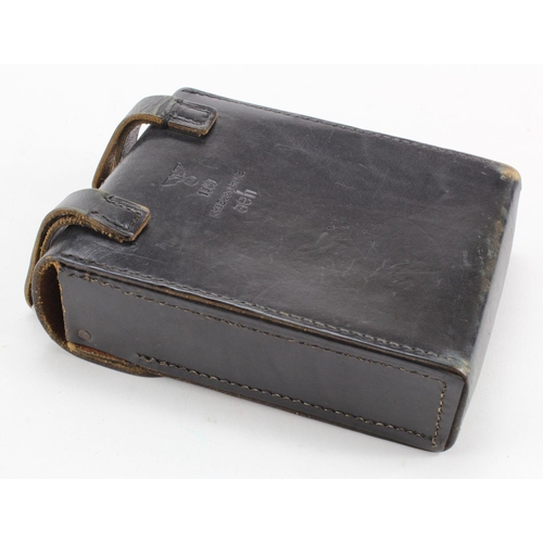 1327 - German Kriegsmarine Leather Pouch Dated 1940.