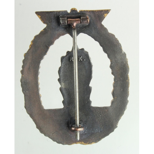 1328 - German Kriegsmarine Mine Sweepers war badge.