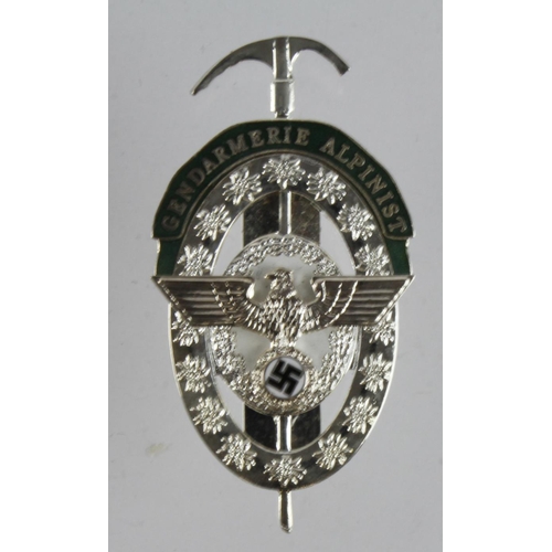 1354 - German Mountain Police enamel badge.