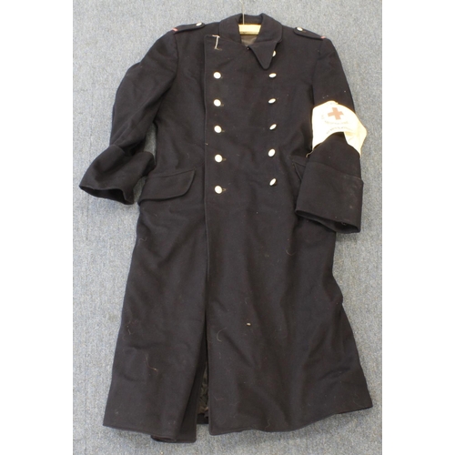 1537 - German WW2 original Red Cross women's coat in excellent condition with its original arm band.