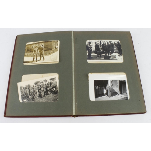 1539 - German WW2 photo album with approx 48 good Luftwaffe and army photos including aircraft.