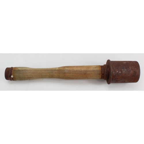 1565 - INERT M23 German Stick Grenade. Made from pressed steel and wood, fully strippable. Very convincing ... 