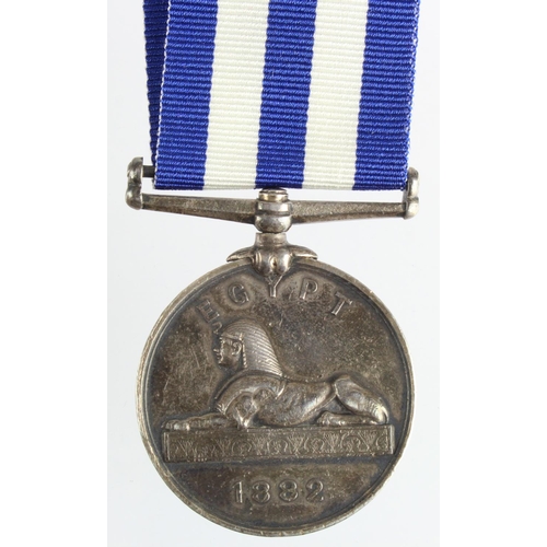 1775 - Egypt Medal dated 1882, no clasp, named (1236 Pte C. Allport 1/S.Staff:R.). With research, born King... 