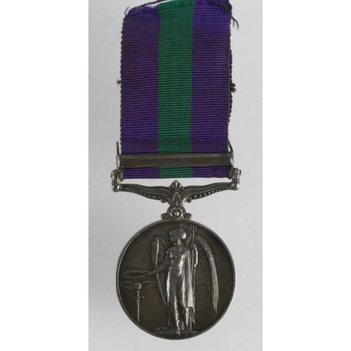 1799 - GSM GVI with Palestine 1945-48 clasp named (21007012 Gdsm C Brockman Coldm Gds).