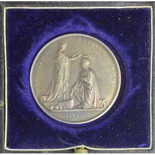 1881 - Military General Service Medal 1793-1814 what appears to be an unused and unnamed Disc in an old cas... 