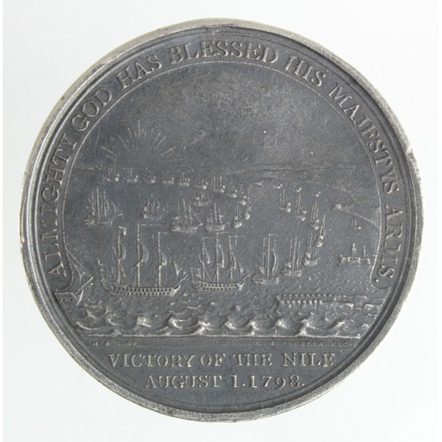 1905 - Nelson Battle of the Nile medal 1798 with Alexander Davison Tribute inscription, one area of rim wea... 