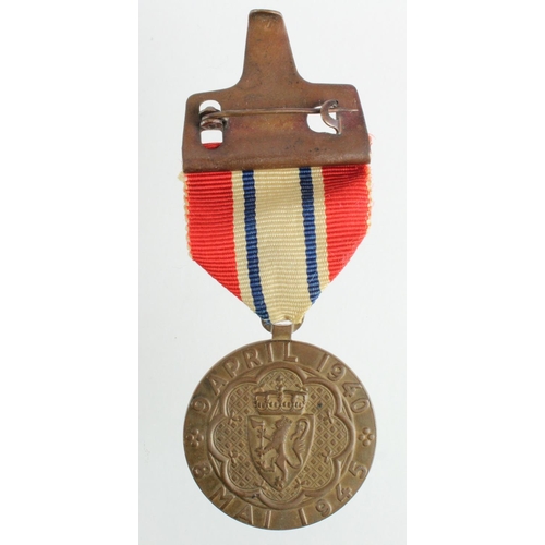 1909 - Norway participants medal for the Battles and Liberation of Norway 9 April 1940 to 8 May 1945