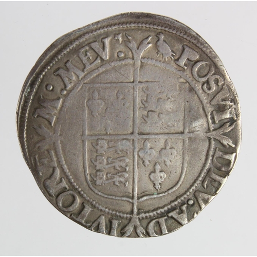 316 - Elizabeth I silver Shilling mm. martlet, Second Issue, S.2555. 5.86g. Fine, some dents and scratches... 