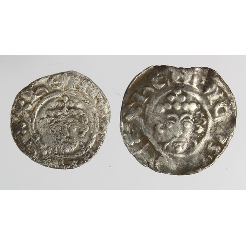 351 - Short Cross silver Pennies of Henry II, Winchester mint (2): Class 1b, Gocelm, 0.90g, slightly clipp... 