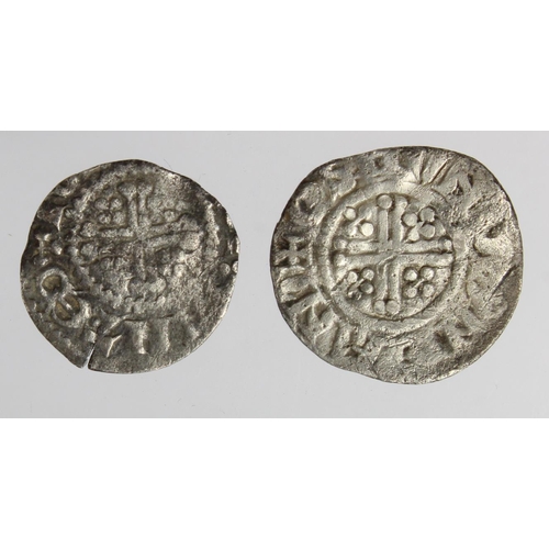 352 - Short Cross silver Pennies of Henry III (2): Class 7b Canterbury, Osmund, 1.25g, F-GF; and Class 8c ... 