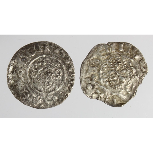 353 - Short Cross silver Pennies of King John or Henry III (2): Class 5b, York, Thomas, 1.25g, VG/Fine; an... 