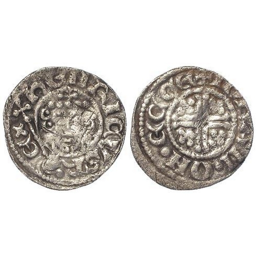 358 - Short Cross silver Penny of King John (in the name of Henry), Class 5b2, Exeter mint, moneyer Iohan.... 