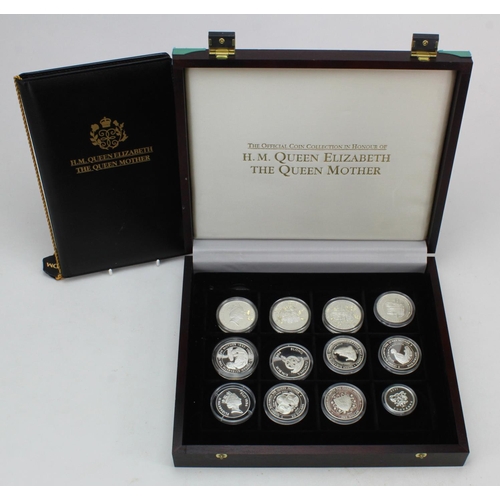 586 - World Silver Proofs (12) Crown-size x 10 along with two smaller coins. All from the 