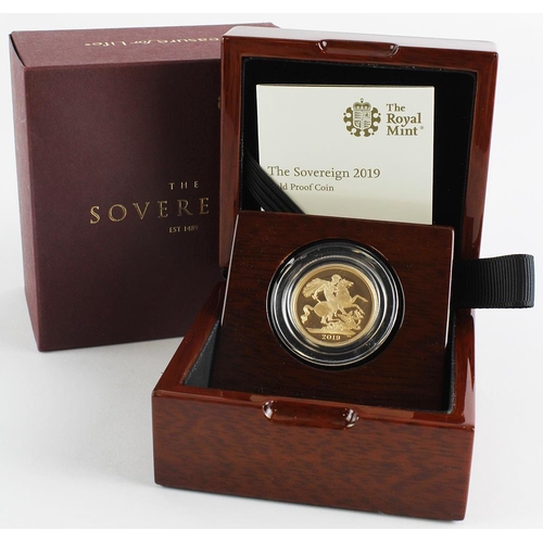 63 - Sovereign 2019 Proof FDC boxed as issued