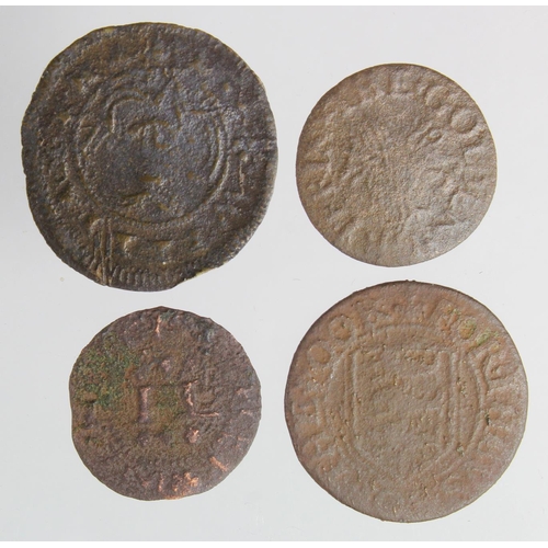 657 - Tokens, 17thC Norfolk, London etc (4): Lynn Regis (Kings Lynn) Thomas Warwick 1/4d W84 Fair; Great Y... 