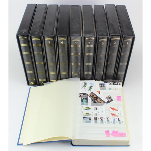 711 - GB - a ten volume collection with a high FV to c2004. 9x matching collector multiring albums and one... 