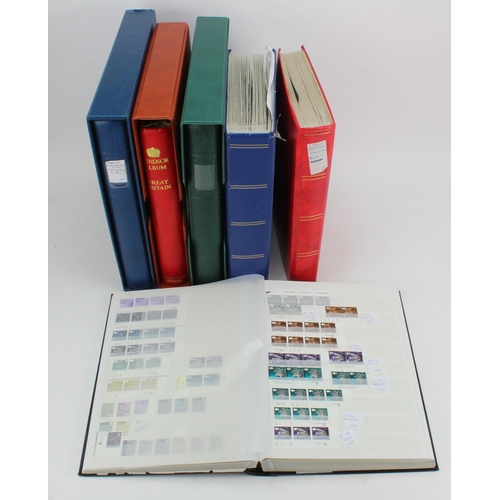 732 - GB - mixed reign, mainly mint collection in 6x albums / stockbooks. Main value in Windsor album. Lit... 