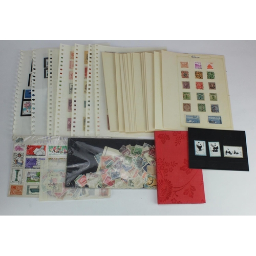 789 - China selection in small box, loose on album pages, etc. Old to modern, used, mint and um, with bett... 