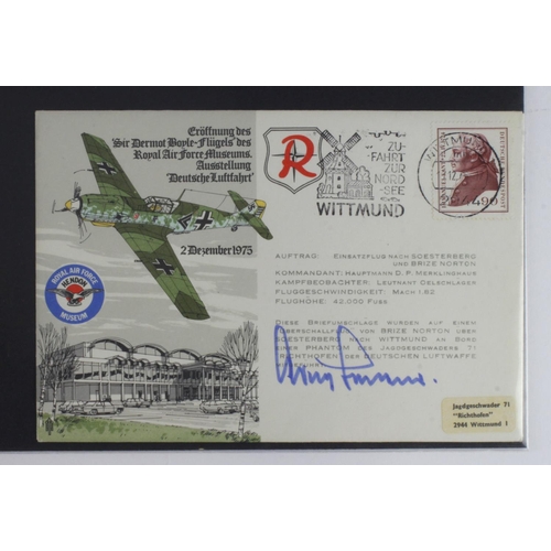 886 - RAF 1975 Cover hand signed by Adolf Galland, Luftwaffe Ace