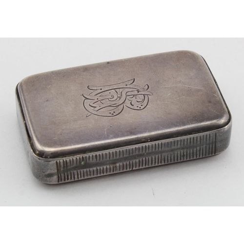 1043 - Victorian silver trick opening vesta case, of rectangular form, hallmarked London 1871 by Wright & D... 