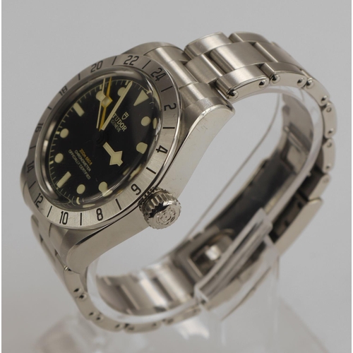 707 - Gents stainless steel cased Tudor Black Bay wristwatch, ref 79470 (Purchased June 2022). On a stainl... 