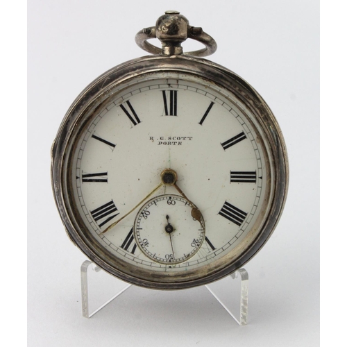 749 - Gents silver cased open face pocket watch by 