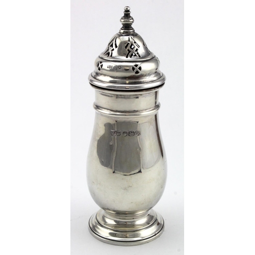 994 - Silver sugar sifter, hallmarked 'Mappin & Webb, Sheffield 1959', height 16cm approx., weight 4.7oz. ... 