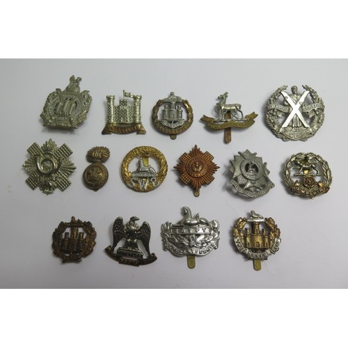 1730 - Cap Badges various British Line Regts  (15)