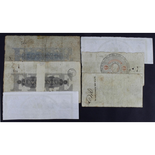 217 - Provincial Banks (6), Tamworth Old Bank 1 Pound dated 1817, serial No. 2084 for Harding, Oakes & Wil... 