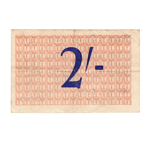 285 - Jersey 2 Shillings issued 1941 - 1942, German Occupation issue during WW2, very rare example with th... 