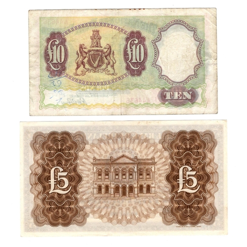 287 - Northern Ireland (2), National Bank Limited 10 Pounds dated 1st July 1959, LAST DATE of issue, seria... 