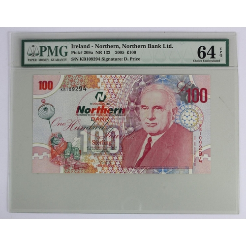 297 - Northern Ireland, Northern Bank Limited 100 Pounds dated 19th January 2005, signed Don Price, serial... 