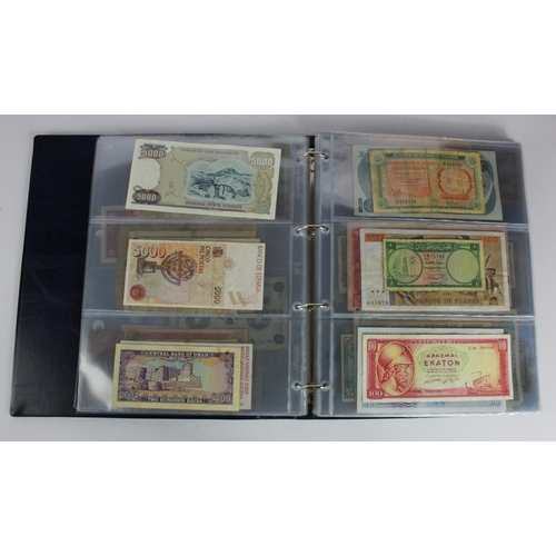 863 - World (163), a collection in album including Falkland Islands 10 Pounds, Algeria 500 Francs 1942, Ea... 