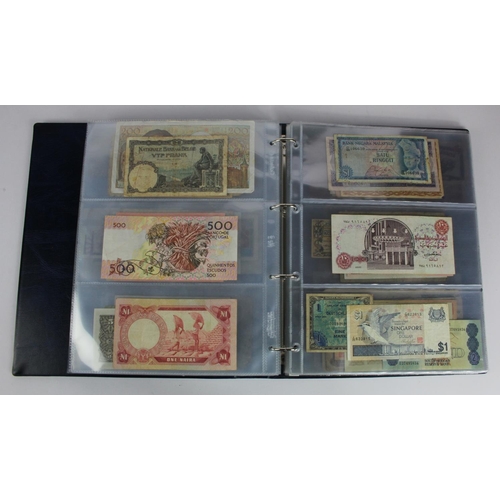 863 - World (163), a collection in album including Falkland Islands 10 Pounds, Algeria 500 Francs 1942, Ea... 