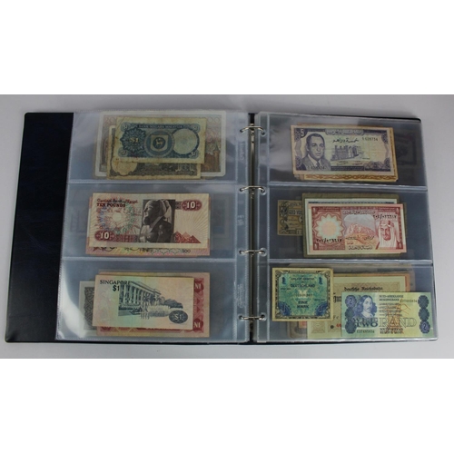 863 - World (163), a collection in album including Falkland Islands 10 Pounds, Algeria 500 Francs 1942, Ea... 