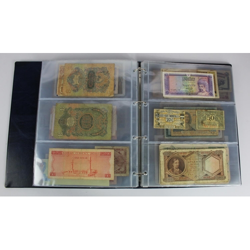 863 - World (163), a collection in album including Falkland Islands 10 Pounds, Algeria 500 Francs 1942, Ea... 