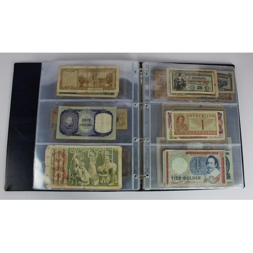 863 - World (163), a collection in album including Falkland Islands 10 Pounds, Algeria 500 Francs 1942, Ea... 