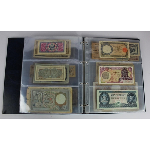 863 - World (163), a collection in album including Falkland Islands 10 Pounds, Algeria 500 Francs 1942, Ea... 