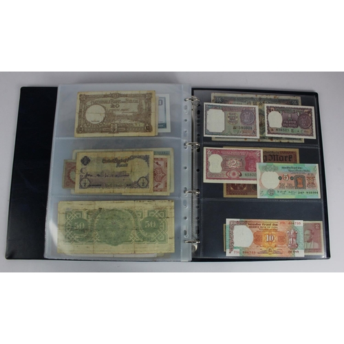 863 - World (163), a collection in album including Falkland Islands 10 Pounds, Algeria 500 Francs 1942, Ea... 