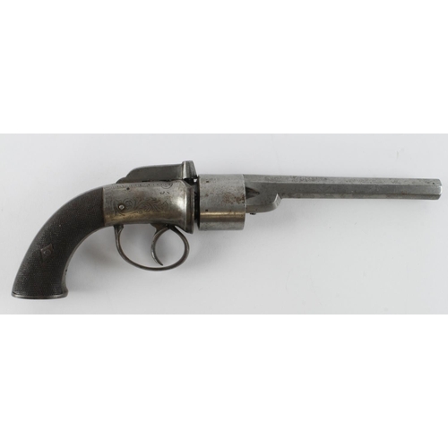 100 - Transitional percussion revolver c.1850, with 6